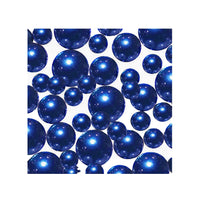 75 Floating Royal Blue (Navy) Pearls Large Sizes- Option of 3 Submersible Fairy Lights Strings Hidable Submersible Batteries- 1 Gallon of Transparent Water Gels for Vases